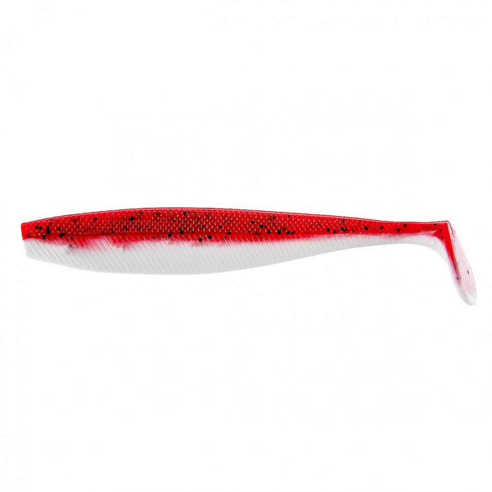 Виброхвост Helios Trofey 5.5"/14 см, цвет Red & White 4 шт HS-25-003 , 